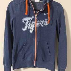 Nike Blue and Orange Tigers Hoodie